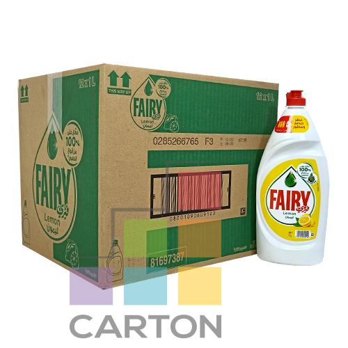 FAIRY DISHWASHING LIQUID LEMON 12*1LTR